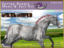 *E* Spring Beauty Mane/Tail Set [BOXED] RH Lipizzan