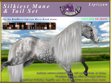 *E* RealHorse Silkiest Mane & Tail Set [BOXED] RH Lipizzan