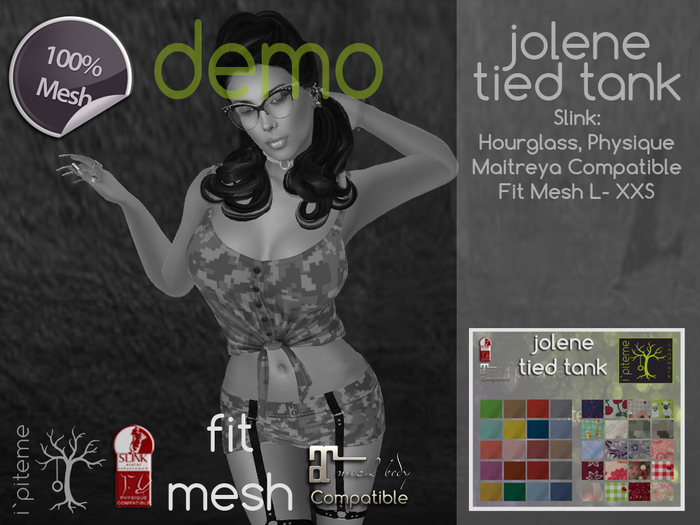 ~i~ Jolene Tied Tank DEMO (Add Me)