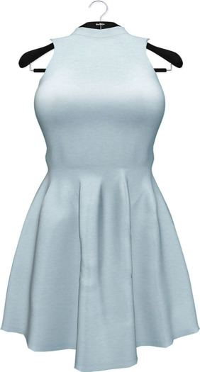 NYU - Cut-Out Back Mini-Dress, BabyBlue