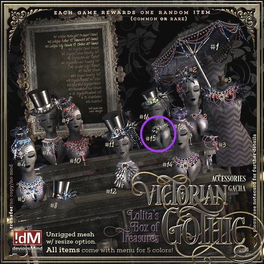 !dM VictorianGothic "RoseChoker" (BOX #15) unopened