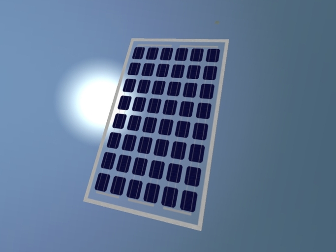 transparent Eco solar panel with frame 