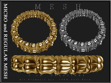 T-3D Creations [ Baroque Ring 003 ] Micro and Regular MESH - Full Perm -