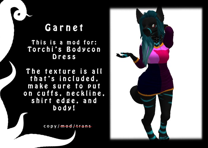 Bodycon Dress Mod : Garnet : [Tentacle Experimentz]