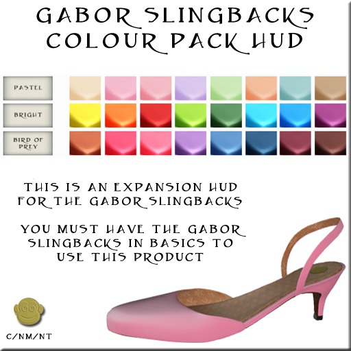 BM Gabor Slingbacks Expansion Full Colour Pack