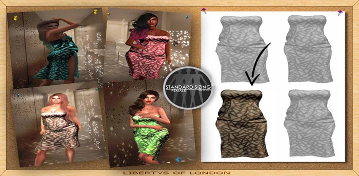 Libertys Of London 100% Mesh JigsawDress - Gold