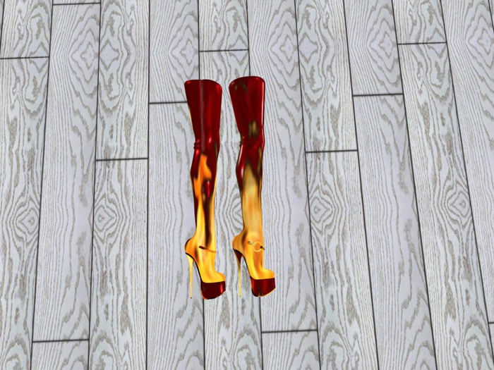 S&A Flaming Boots (BOXED)