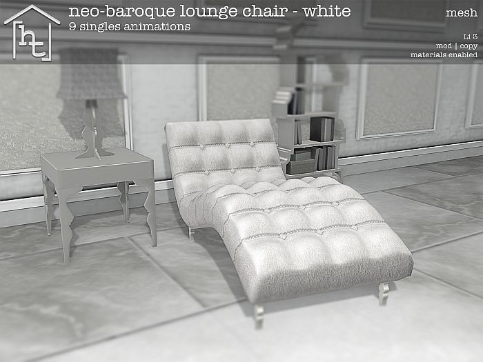 [ht:home] neo-baroque lounge chair - white