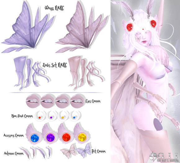 + Lunar Moth Accessory Gold + {aii}