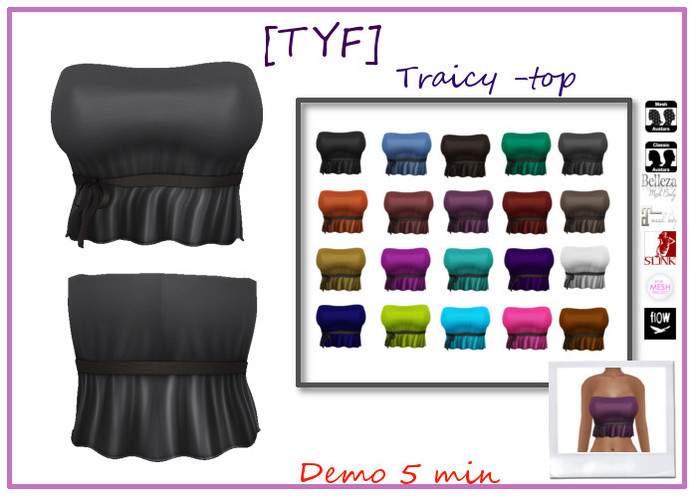 [TYF] Traicy - top - Maitreya/TMP/slink/belleza/tonic-Hud demo