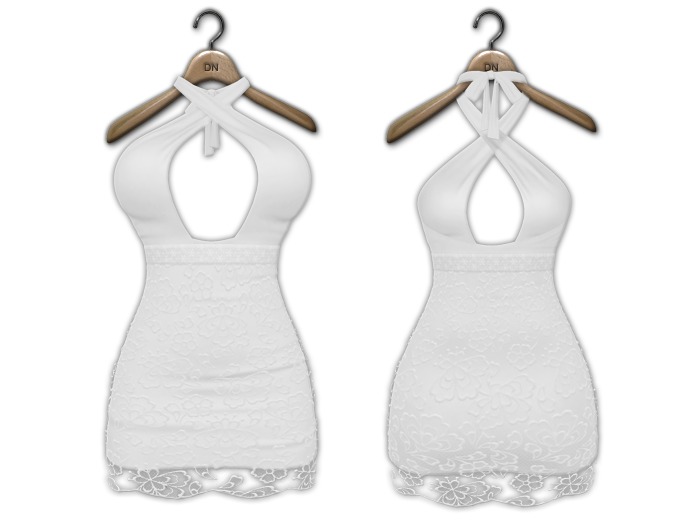Ducknipple: Minidress vs4 - White
