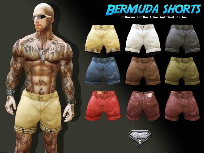 CA AESTHETIC BERMUDA SHORTS PLAIN