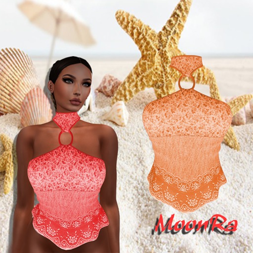 MoonRa Brown Romantic Top