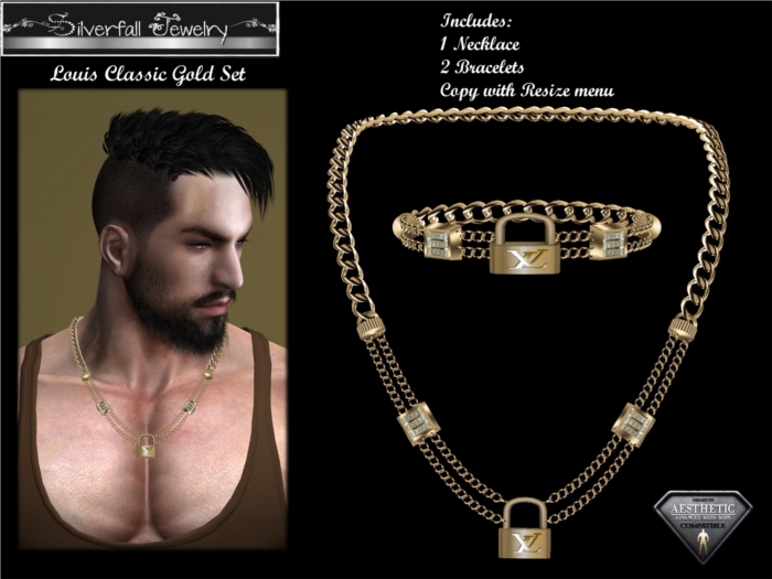 Louis Classic Gold Set Aesthetic Niramyth