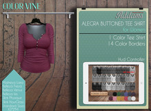 Addams // Alegra Buttoned T-Shirt // Vine