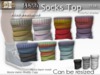 Vendor socks only top colorful shades available