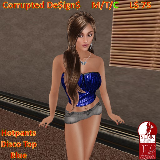 CD Disco Top-Hotpants - Blue