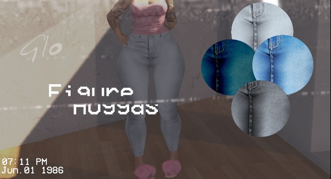 [Glo] - Figure Huggas (Light Gray)