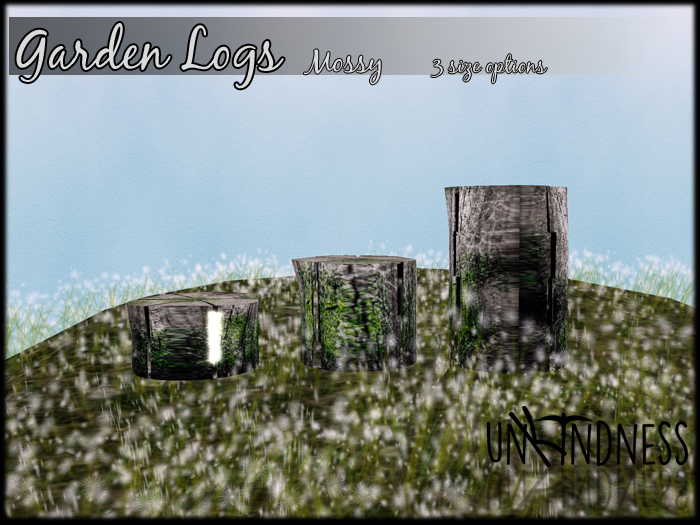 uK- Garden Log Lamps-Mossy [Boxed]