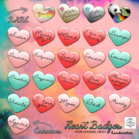 {ud} Heart Badge [prince] RARE
