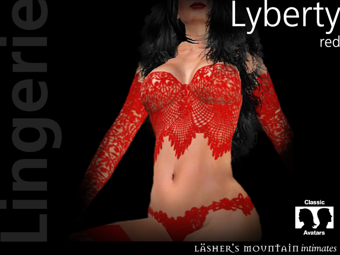  Red LYBERTY Lace LINGERIE Ensemble (BOM)