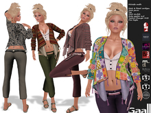 GAALL Michelle Outfit (Maitreya, Belleza, Slink, EVE, eBody, Omega & Classic) / 5 Textures HUD