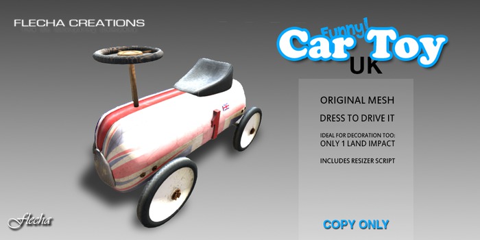 FLECHA Toy car England (wear me)