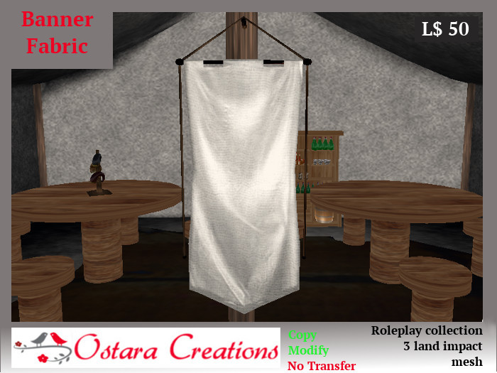 Banner - Plain Fabric - 3LI - C/M