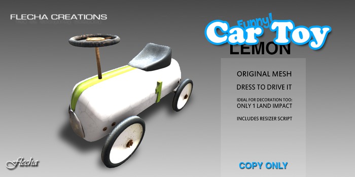 FLECHA Toy car Lemon