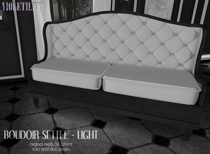 Violetility - Boudoir Settee [Light]