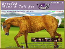 *E* RealHorse Braided Mane & Tail Set [BOXED] RH Falabella