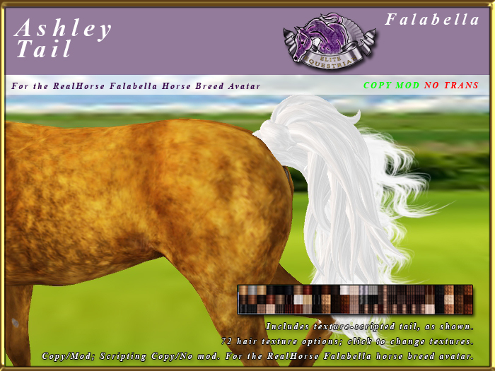 *E* Ashley Tail Set [BOXED] RH Falabella