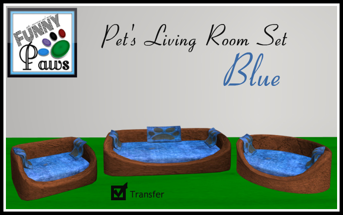 ~FP@ws! Pet's Living Room Set Blue