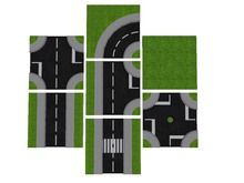 "Demo" Diddywood road tiles (Driving on right side of road) "Set 1 mini"