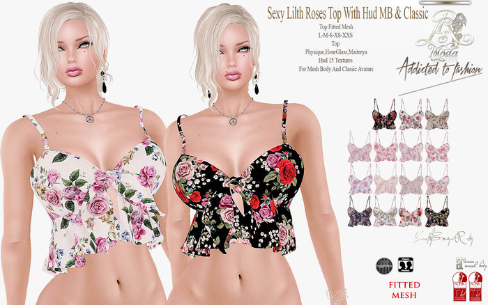 LSR - Sexy Lilth Roses Top With Hud MB & Classic
