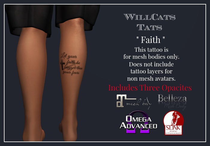 WillCat's Tats  Faith Tattoo