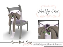 *SweetBlack* wedding chair shabby chic lila