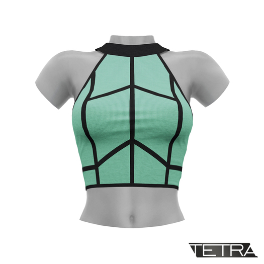 TETRA - Line Crop Top (Mint)
