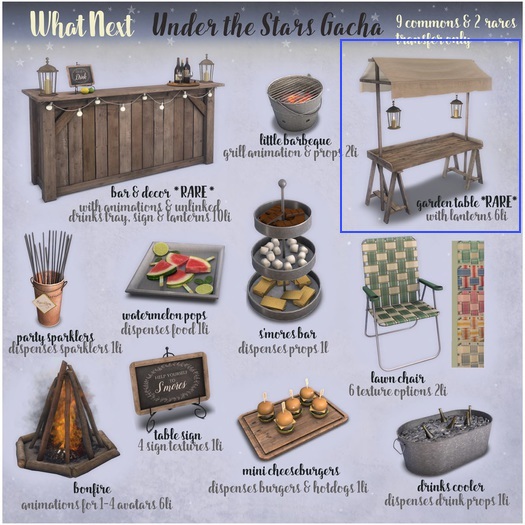 {what next} Garden Table (boxed) RARE