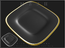 T-3D Creations [Square Clear Glass Appetizer Plate] - Full Perm