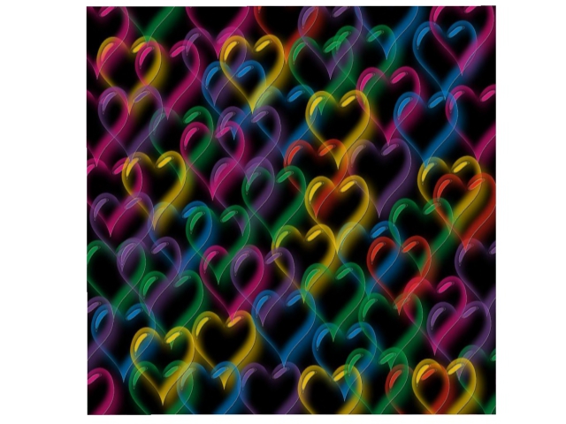 Neon Hearts Texture