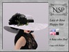 Nsp lace rose floppy hat v10