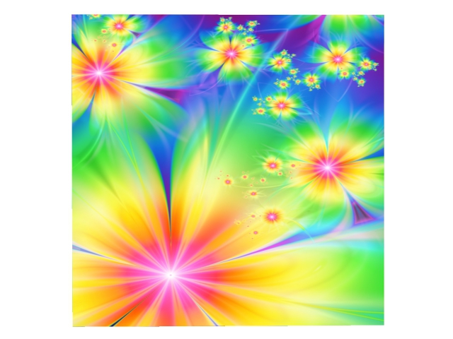 Rainbow Flowers Texture