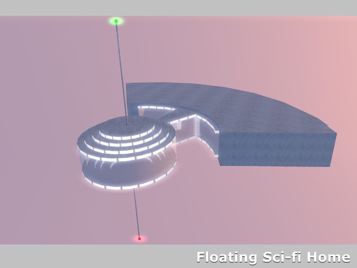 floating scifi home