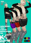 KO-H Leather Miniskirt Chloe Maitreya Lara
