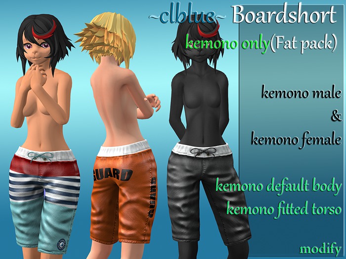 ~clblue~BoardShort for kemono[demo]