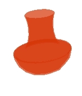 Tangerine Vase