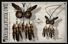 PIXEL BOX - Necklace Dreamcatcher Owl (b)