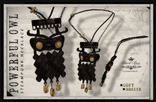 PIXEL BOX - Necklace Powerful Owl (b)