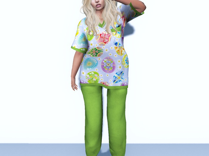 {Gator}Chomp ~F~ Scrubs/Clogs {Easter Egg Green} [WEAR]